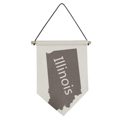 Carte contour Ameusa toile drapeau suspendu pour art mural