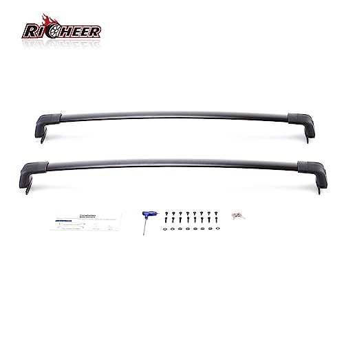 Richeer AM34966 Roof Rack Cross Bars For 2016-2022 Pilot, Aluminum Cross Bar With Anti-Theft Locks For Cargo Racks Rooftop Luggage Canoe Kayak Bicycle Roof Bag thumb #7