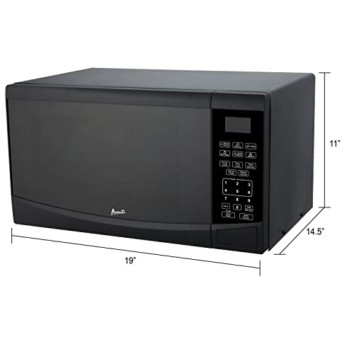 Avanti Mt09V1B Microwave Oven 900-Watts Compact With 10 Power Levels And 6 Pre-Set Cooking Settings, Speed Defrost, Electronic Control Panel And Glass Turntable, 0.9 Cu.ft, Black #TOP4
