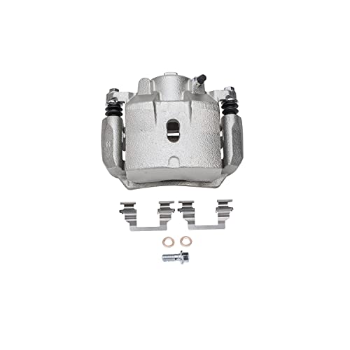 Image of Detroit Axle - Front Brake Kit for 04-05 09-12 Chevy Malibu, 06-10 Pontiac G6 07-09 Saturn Aura, Disc Brakes Calipers Ceramic Brake Pads Replacement