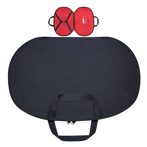 Masonic Chain Collar Case Black with Red lining soft padded, Freemason Carrying Bag