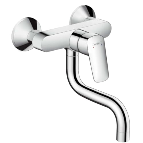 Hansgrohe Mitigeur de Cuisine Logis M31 Montage Mural 1 Jet, Chromé 71836000