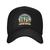 unisex sun hat custom fashion vintage 1975 50th birthday gift baseball cap women men breathable dad hat outdoor snapback caps gift