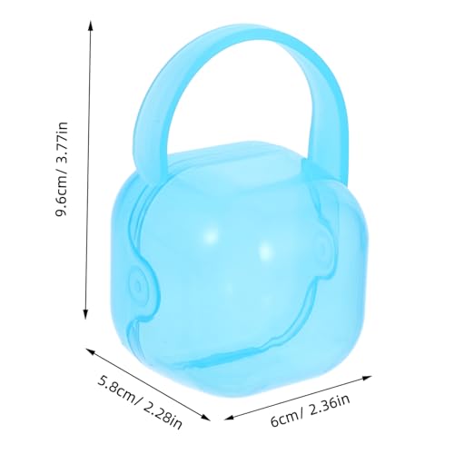 Abaodam Baby Pacifier Storage Case 2 Pack Travel Holder Pp Material Safe Easy to Clean Cute Design Portable