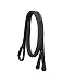 Silver Fox Flat Rubber Grip Reins Black