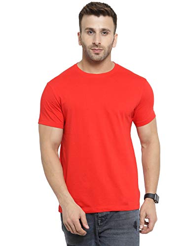 Image of Scott International Biowash T-Shirts for Men's & Boys- Round Neck, Half Sleeves, Cotton, Regular Fit, Stylish, Branded Solid Plain Tshirt for Men- Ultra Soft, Comfortable, Lightweight T-Shirt