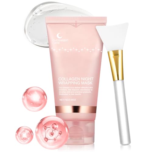 Collagen Overnight Wrapping Peel Off Face Mask Collagen Face Mask...