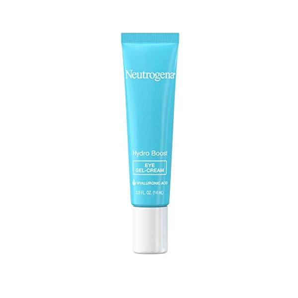 Neutrogena-Hydro-Boost-Hydrating-Gel-Eye-Cream-with-Hyaluronic-Acid-Dermatologist-Recommended-Water-Gel-Under-Eye-Cream-Oil-Dye-Fragrance-Free-05-Fl-Oz Neutrogena Hydro Boost Under Eye Cream, with Purified Hyaluronic Acid, Keeps Under Eye Area Looking Smooth & Hydrated, Fragrance Free and Non-Comedogenic, 0.5 oz