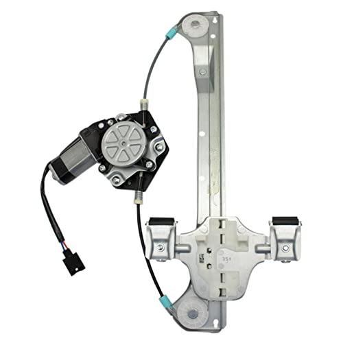 Image of TRQ Rear Driver Side Power Window Motor and Regulator Assembly Power Compatible with 06-12 Ford Fusion 06-11 Mercury Milan 06 Lincoln Zephyr 07-12 MKZ