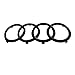 Audi Original EmblemRinge Schwarz Glänzend