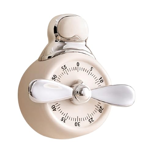 Mixnexorad Temporizador de Cocina | Reloj De Cuenta Atrás Mecánico Y Sonoro | Temporizador Manual con Alarma Fuerte - para Cocinar Hornear Hogar Oficina Niños Adultos