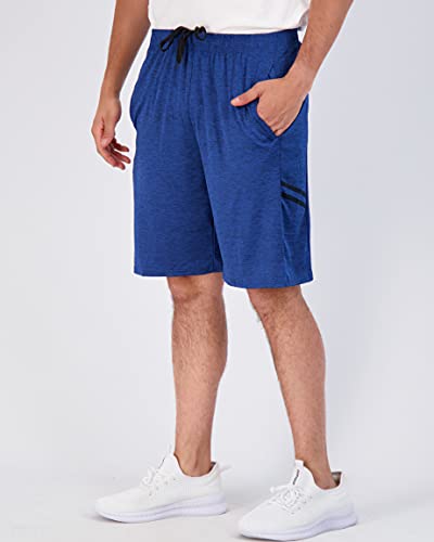 Mens Quick Dry Fit Dri-Fit Active Wear Athletic Performance Basketball 9 Inch Inseam Wrestling Sweat Tennis Soccer Running Essentials Gym Shorts Hombre Stretch Casual Workout Tech Shorts-Set 8 L #TOP1