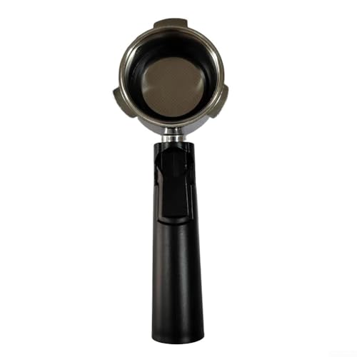 Zilimontt Bottomless Naked Portafilter, 51 mm, portafiltro sin fondo con 2 orejas, cesta de acero inoxidable y asa para cafetera