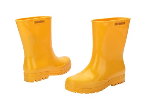 mini melissa Welly Kids Boot for Kids, Yellow, 14