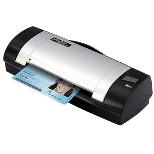 Plustek MobileOffice D620 USB-Powered Duplex Card and ID Scanner, 600 dpi Optical Resolution, 5 Seconds Per Page