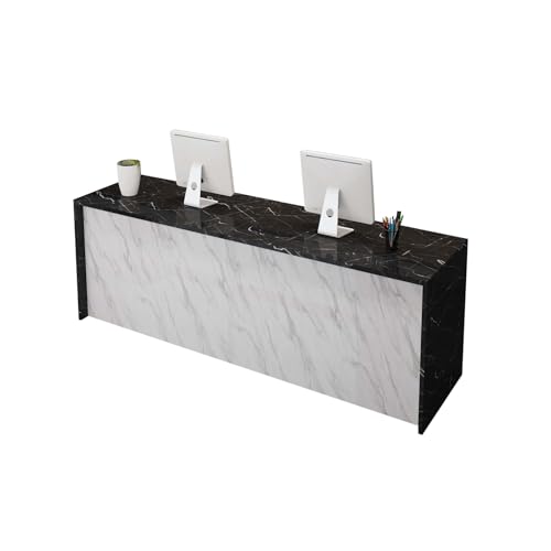 XINGYUDS Reception Counter Desk, Front Counter Desk,Retail Counter for Clothing Store,Beauty Salon,Lobby and so on 23.62" Dx47.24 Wx31.49 H C