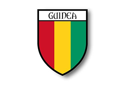 Akachafactory Autocollant Sticker Voiture Moto Blason Ville Drapeau guinee guineen
