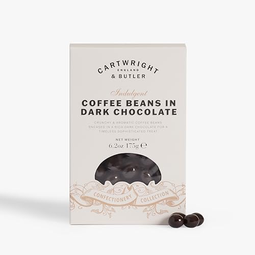 Cartwright & Butler | Coffee Beans In Dark Chocolate - Birthday Treats Thank You Gift Thinking of You Fathers Day Gift Mothers Day Gift