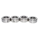 5/8 Inch Bore Shaft Collar Stainless Steel Silvery Out Diameter 1.125 inches for DIY 4Pcs