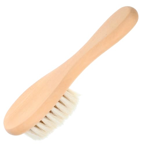 OFFIGAM Cepillo de Limpieza para Ropa Cerdas de Cerda Natural, Suave y Delicado, Quitamanchas para Telas Delicadas como Algodón y Lino, Adecuado para Lavandería y Cuidado de Prendas