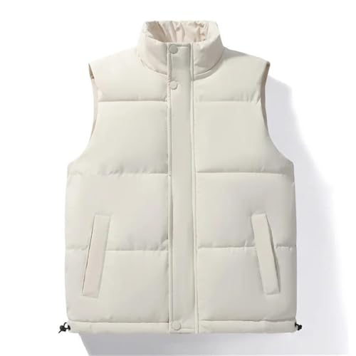 2024 Winter Men's Sleeveless Warm Vest Fashion Men's Stand Collar Thickened Loose Outdoor Vest3