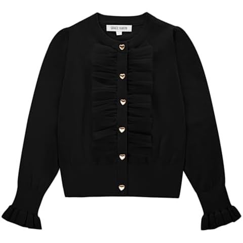 GRACE KARIN Girls Long Sleeve Cardigan Cover