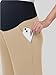 CEITAJUI Women's Maternity Pants Wide Leg High Waist Casual Palazzo Beach Pants Comfy Pregnancy Trousers,Khaki S