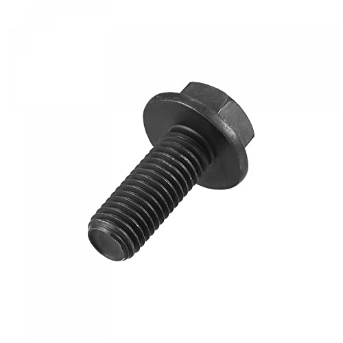 Image of uxcell Metric M14x35mm Hex Flange Bolts, 4pcs 10.9 Grade Carbon Steel Hexagon Head Screws