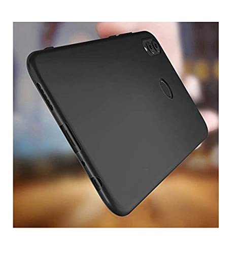 Image of Mobile Back Cover Case for Honor 8X (Silicone Case|CameraProtection|Black SC1510)