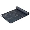Gaiam Dry-Grip Yoga Mat - 5mm Thick Non-Slip Exercise & Fitness Mat for Standard or Hot Yoga, Pilates and Floor Workouts - Cushioned Support, Non-Slip Coat - 68 x 24 Inches - Marbled