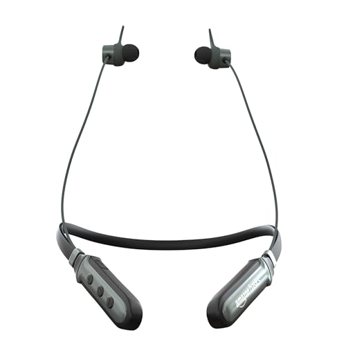 amazon basics Bluetooth 5.0 Neckband with Up to 30 Hours Playtime, Magnetic Earbuds, Voice Assistant, Dual Pairing and IPX6 Rated (Grey) (B0CZS3H39Z) Amazon Price History, Amazon Price Tracker