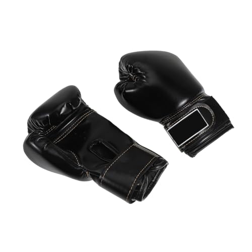Guantes de boxeo infantiles de diseño negro sólido para sparring