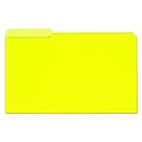 Universal Recycled Interior File Folders, 1/3 Cut Top Tab, Legal, Yellow, 100/Box (15304)