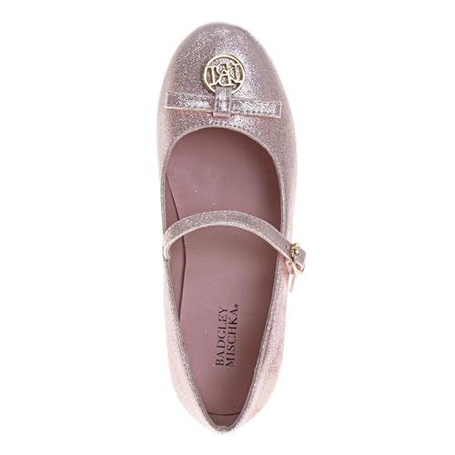 Image of Josmo Girls Low Heel Dress Pumps Crystal Strap Formal Wedding Sandals Flower Girl Shoes for Toddler /Little Kid /Big Kid