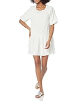 Steve Madden Apparel Abrah Dress, Optic White,X-Large