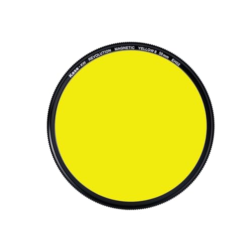Filtro magnético Kase Wolverine Yellow 8 de vidrio templado antichoque de 58mm para fotografía