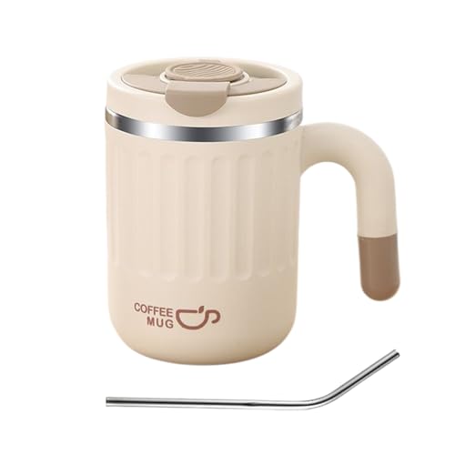 Insulated Coffee Travel Mug - Leak-Proof Beverage Cup, Stainless Steel Water Flask | Portable Tea Container, Reusable Coffee, Vacuum Flask Drink Holder, Compact Hot Cold Drinkware
