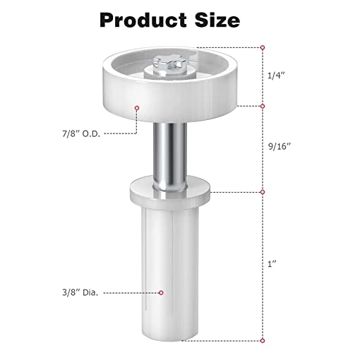2 Set Bi-fold Door Hardware Repuesto para Puerta Corredera de Clóset Plegable Fácil de Usar miniatura 7