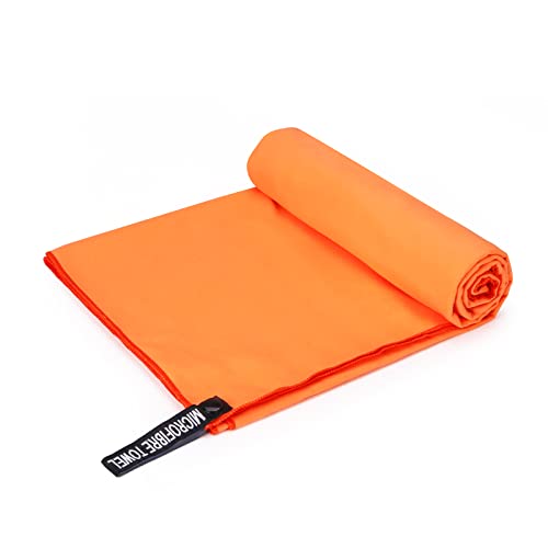 Vlitepro Microfiber Sports Workout Towels Fast Drying Fitness Sweat Towels For Men & Women Lightweight Multi-Purpose Gym Exercise Towels L M Orange #TOP4