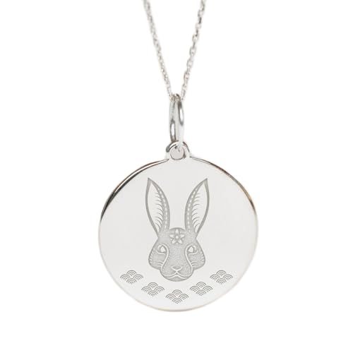 Collier lapin en argent sterling pour un look bohème chic
