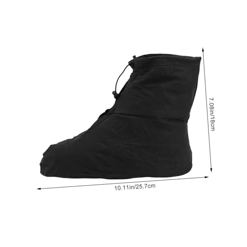 Cubierta para zapatillas de ciclismo negra antideslizante y resistente al desgaste, funda impermeable para lluvia, exterior, con cierre de cremallera elástico para senderismo, pesca y escalada miniatura 2