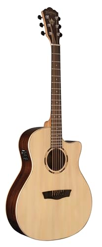 Washburn 6 String Acoustic-Electric Guitar, Natural (WLO20SCE-O)