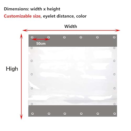 Bâche PVC transparente robuste et imperméable 1,5x4,8x3m extérieure - 6