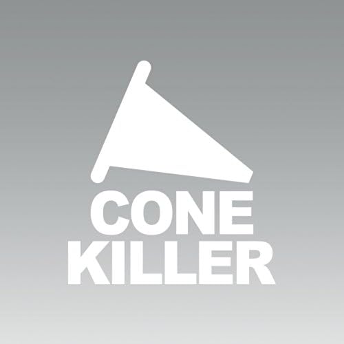 (2X) Cone Killer - Sticker - Decal - Die Cut - Self Adhesive