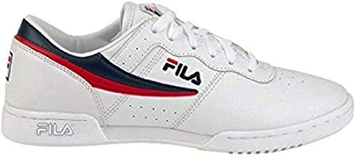 Fila Womens Original Fitness, White/Navy/Red, Size 7.0