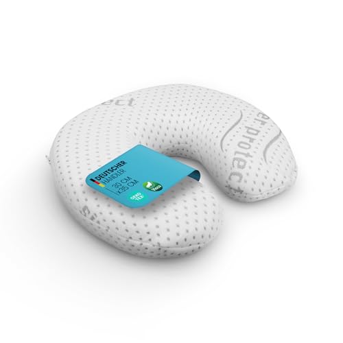 Bestlivings Memory Foam Nackenkissen (Nackenhörnchen / 30cm x 35cm x Ø9cm) Viscoelastische Kopfkissen - Silver Protect Bezug...