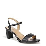 Naturalizer Womens Bristol Ankle Strap Block Heel Sandal French Navy Blue 8.5 M