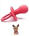 Lanco Dog Pacifier for Small Breeds Puppies - Soft Latex/Rubber Dog Binky - Comply with Same Safety Standards as Baby Toys - Perfect for Senior Dogs - Not for Aggressive Chewers