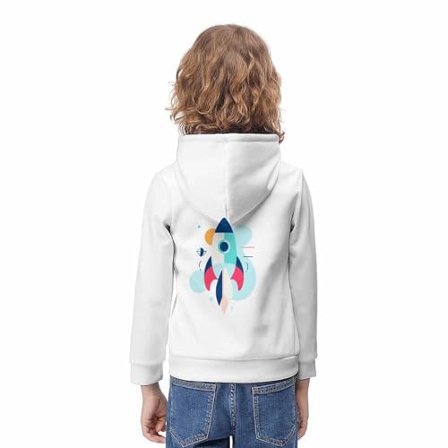 Sweat garcon impression 3D vivid graphique avec motifs de l'espace - 4