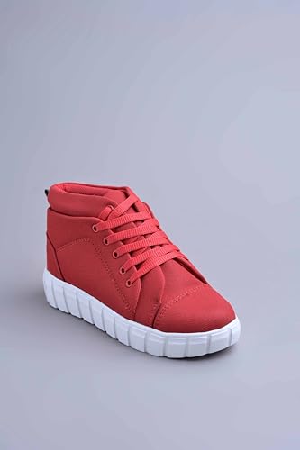 Image of Creattoes Premium Lace-Up Boots for Women & Girls - Fashionable, All-Day Comfort, Perfect for Casual & Outdoor Wear | CR08